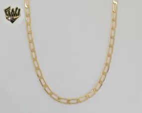 (1-5005) Gold Laminate - 4mm Open Link Flat Chain - BGF