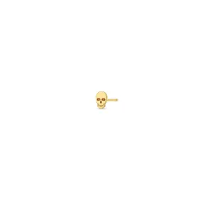 14k Itty Bitty Skull Stud