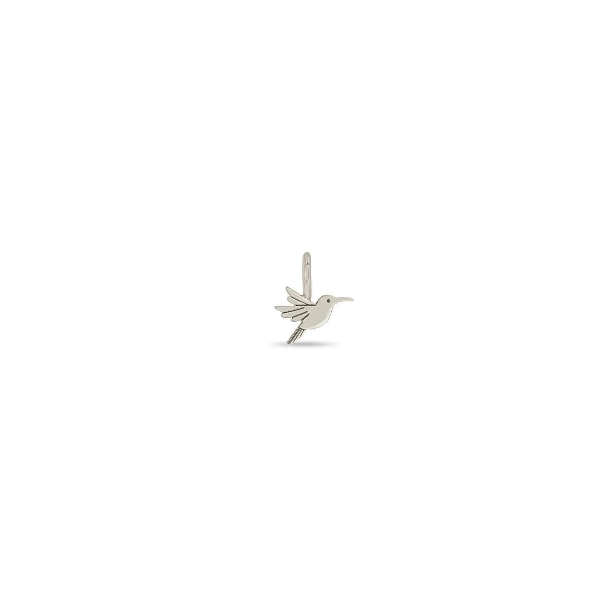 14k Single Midi Bitty Hummingbird Charm