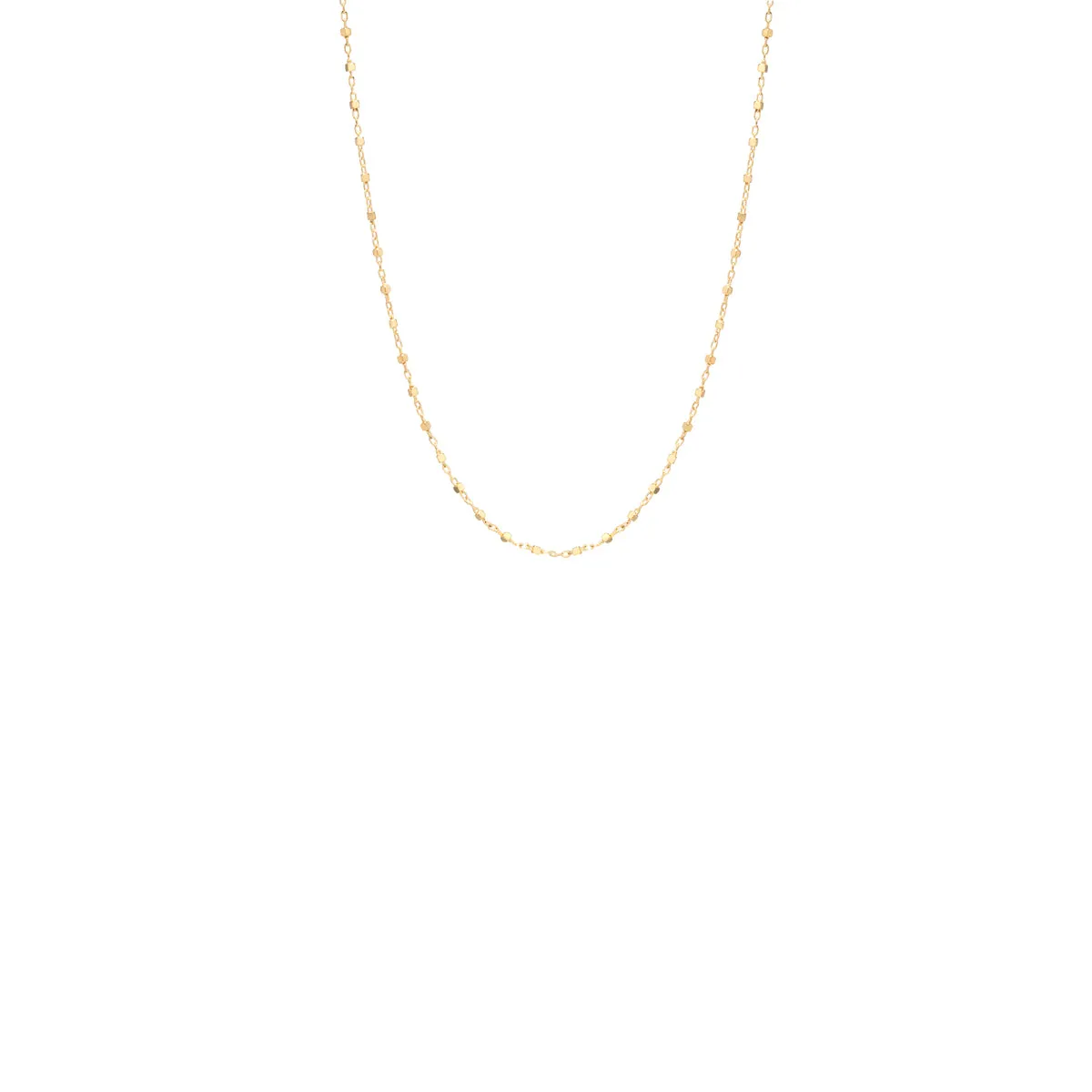 14k Square Bead Chain