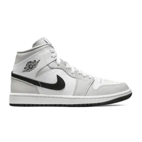 AIR JORDAN  1 MID 'LIGHT SMOKE GREY' TRAINERS