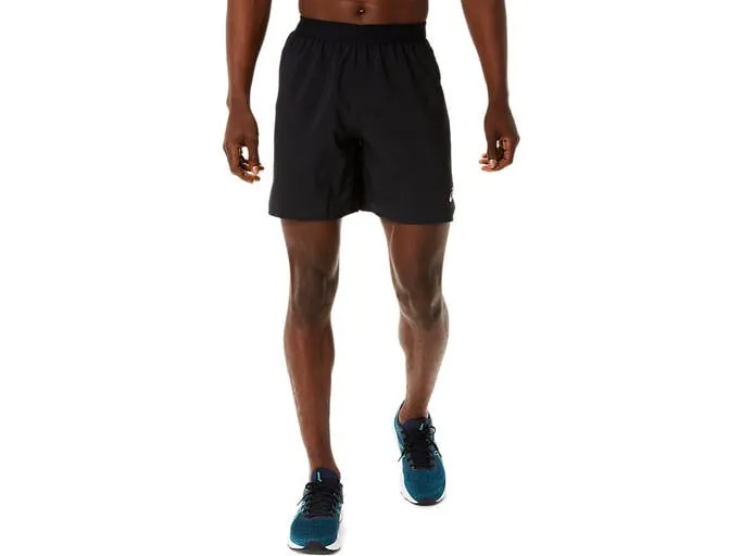 Asics Mens 2 in 1 7 Inch Shorts - Black/Grey