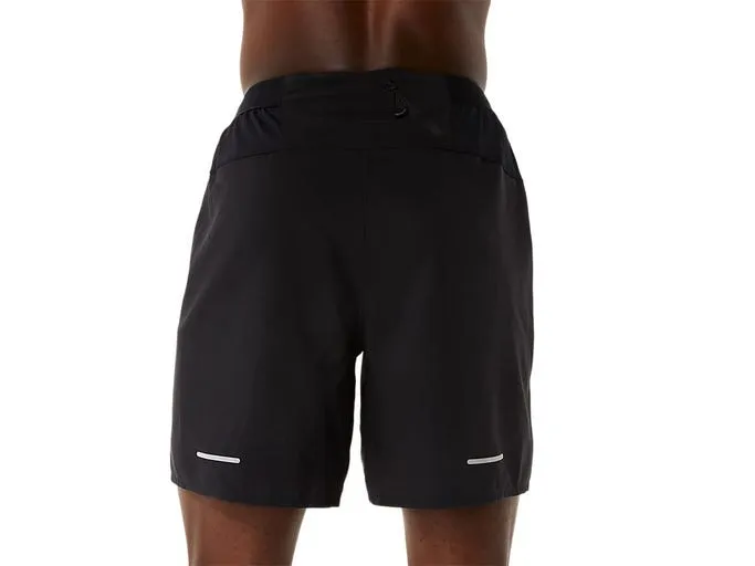 Asics Mens 2 in 1 7 Inch Shorts - Black/Grey