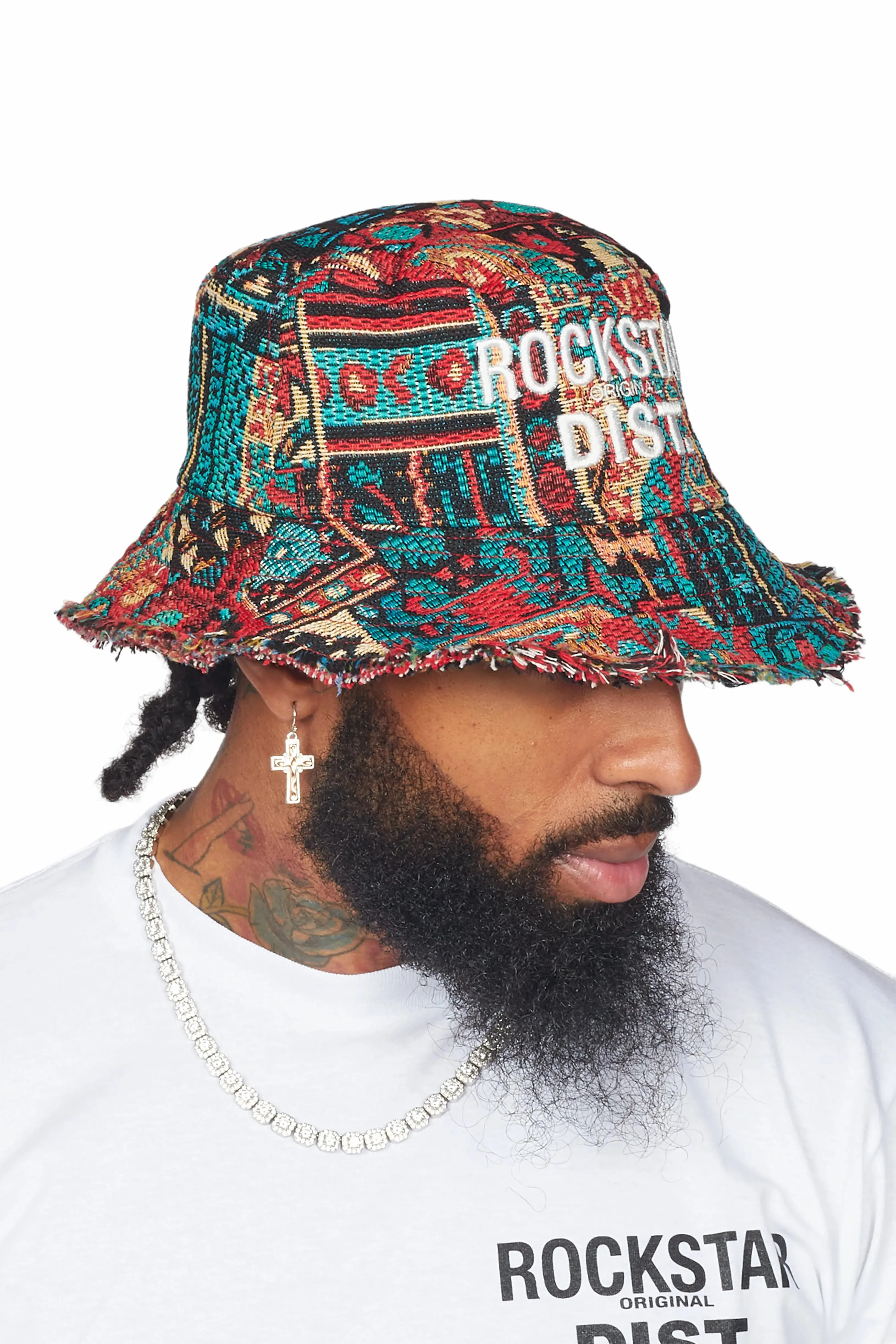 Ayami Red Tapestry Bucket Hat