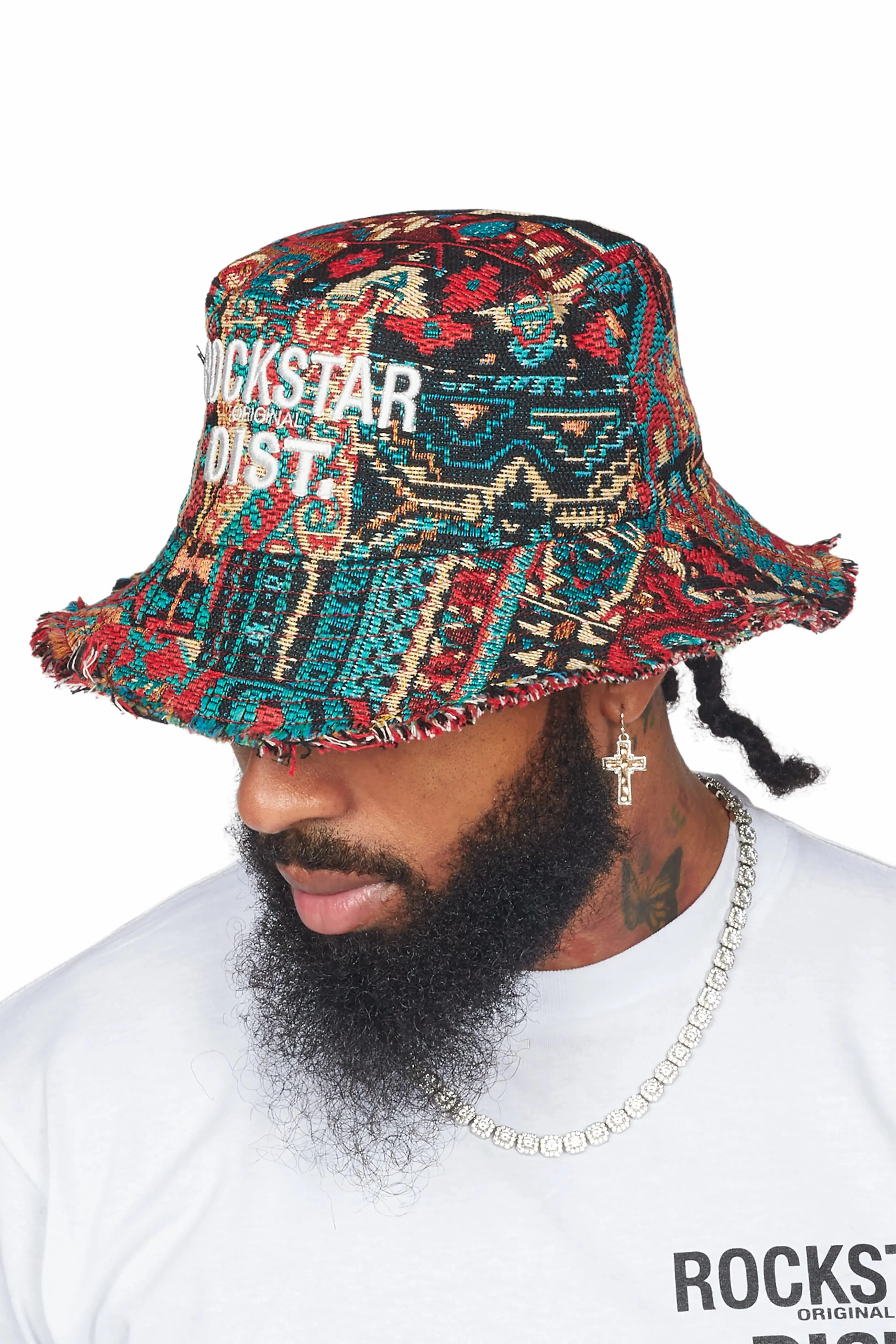 Ayami Red Tapestry Bucket Hat