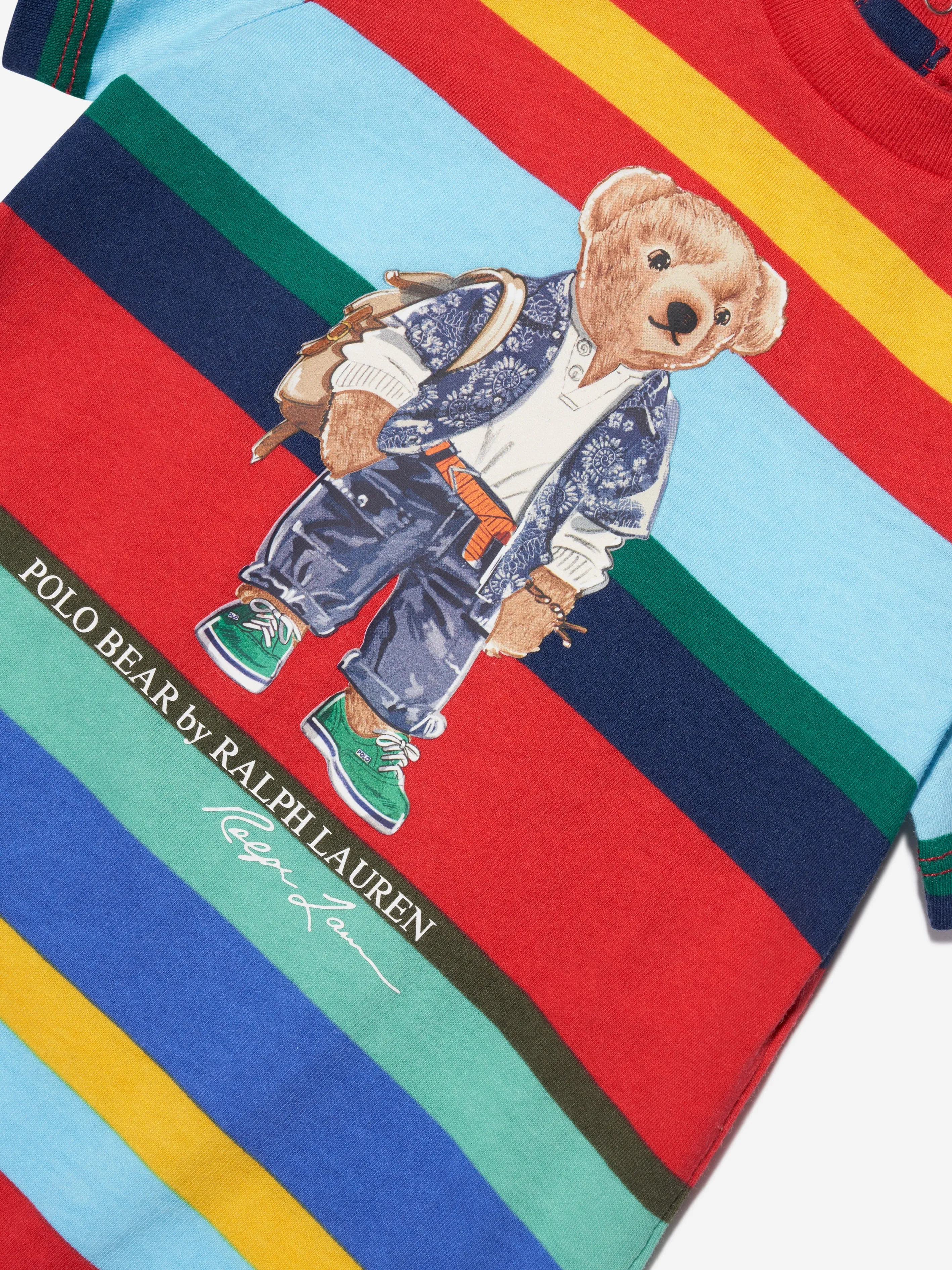 Baby Boys Bear Shortall in Multicolour