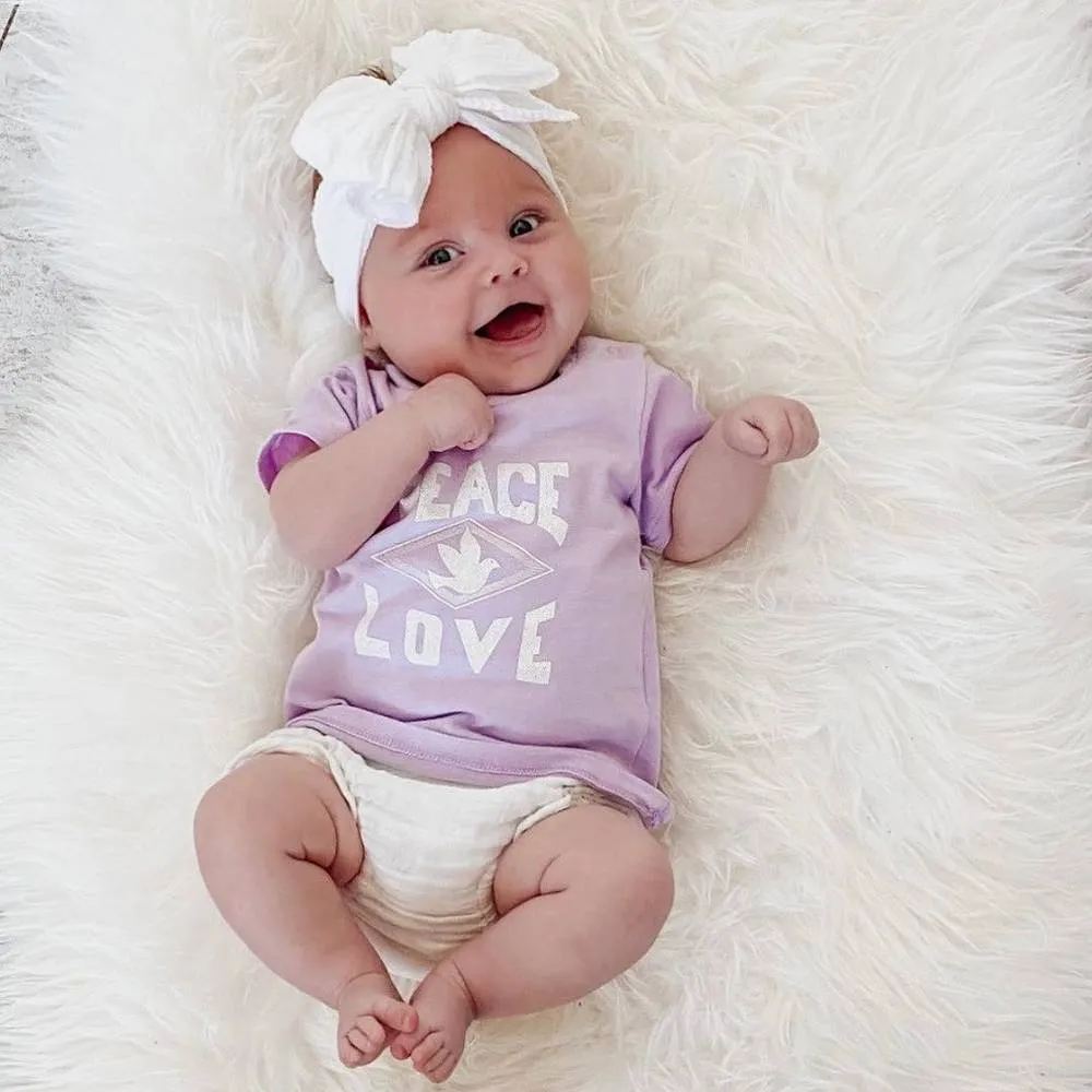 Baby Top Knot Double Bow Headband Lemon