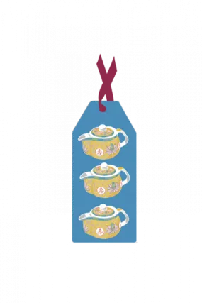  Blue Teapot  Gift Tag