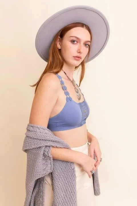 Boho bralettes in Blue