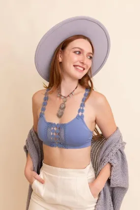 Boho bralettes in Blue