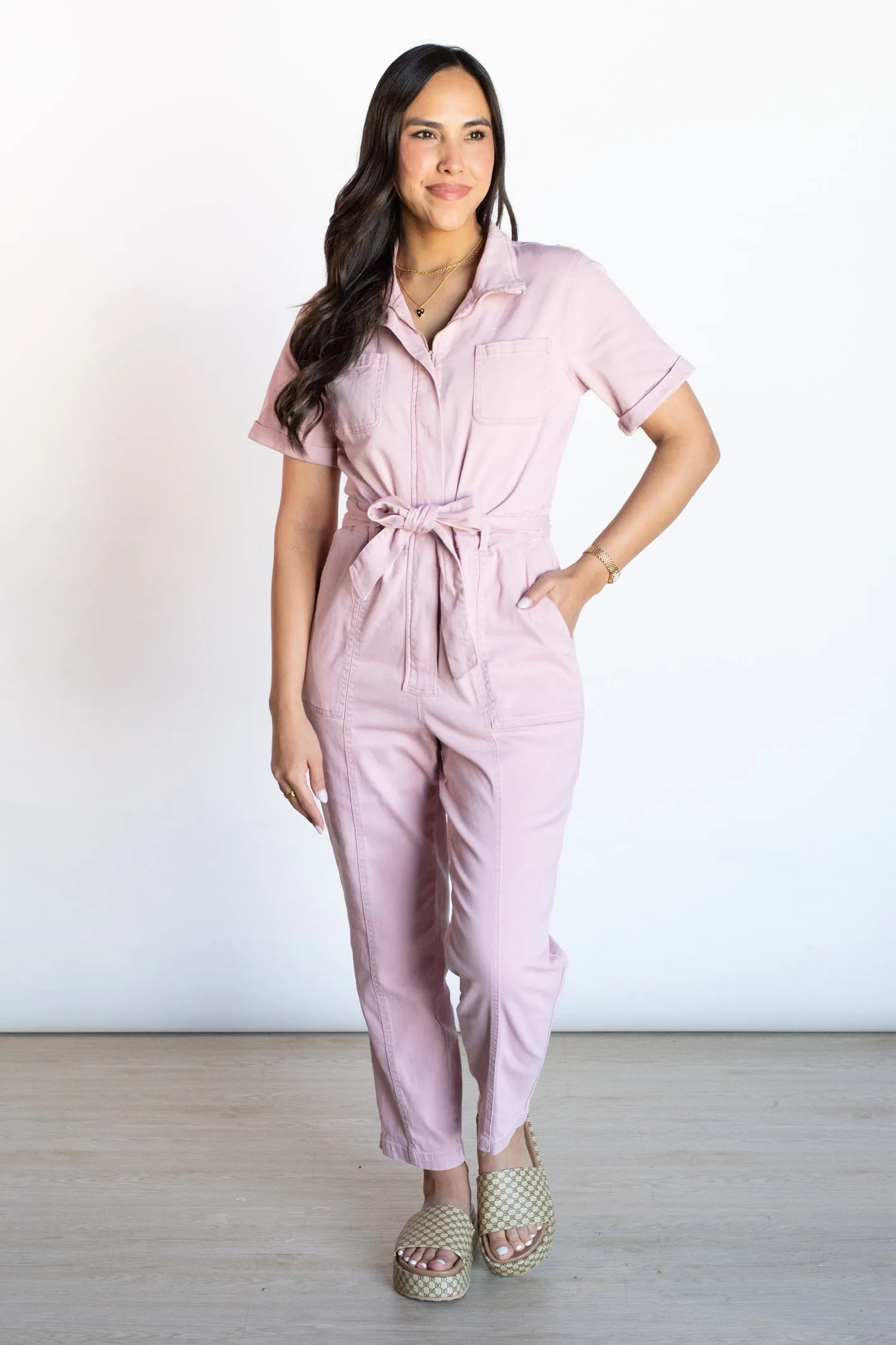 Break the Rules Light Pink Jumpsuit