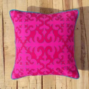 Bright Pink pillow cover moroccan print