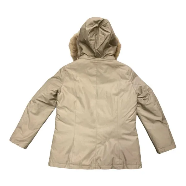 Censured Women's winter jacket with hood and fur CW 1784 T BR2 16 beige