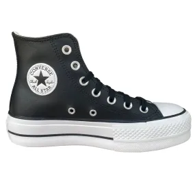 Converse high leather sneakers with wedge Chuck Taylor All Star 561675C black 