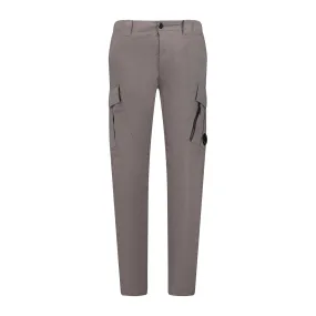 CP COMPANY Stretch Sateen Zip Pocket Cargo Pants Grey