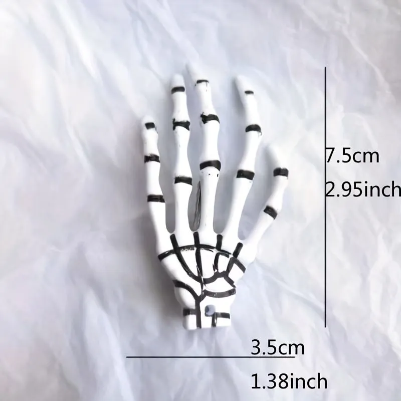 Creepy Cute Skeleton Hair Claws Clips - Perfect for Horror Party Decor, Cosplay Costumes & Valentine's Day Gifts! LJH2