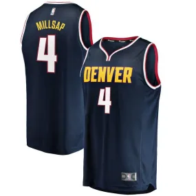 Denver Nuggets Paul Millsap Fanatics Branded Replica Fast Break Icon Jersey Kids - Blue | Ireland W5926R1