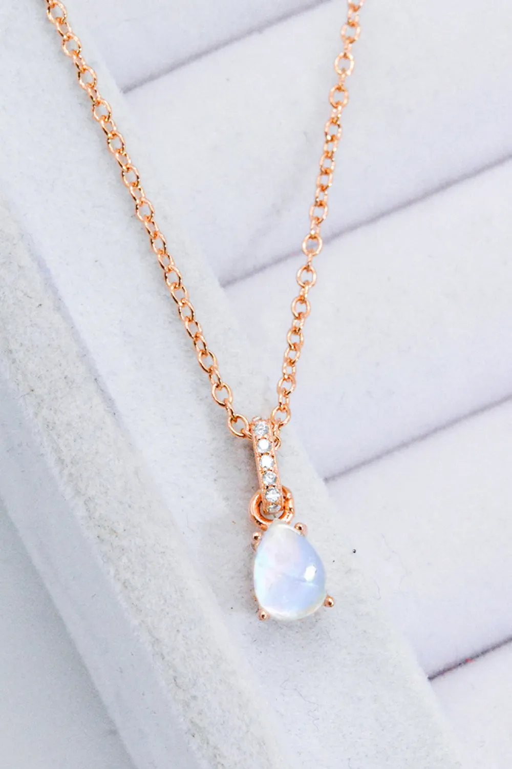 Drops For Days Moonstone Necklace