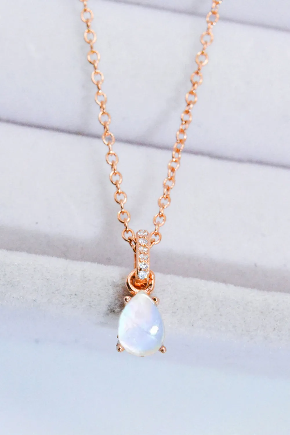 Drops For Days Moonstone Necklace