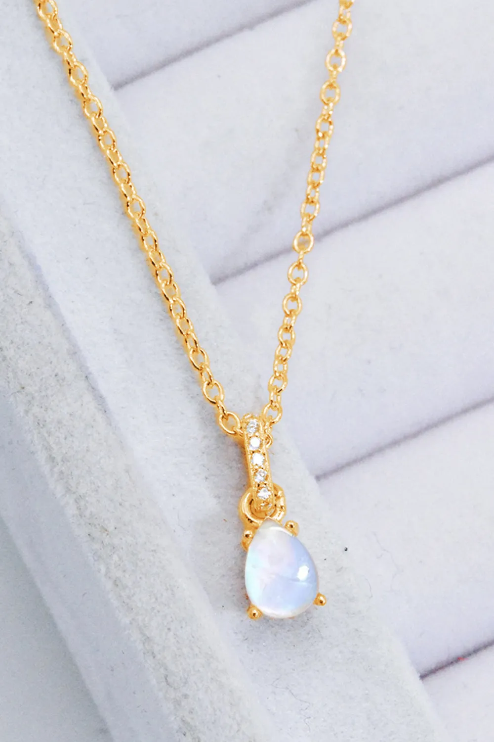 Drops For Days Moonstone Necklace