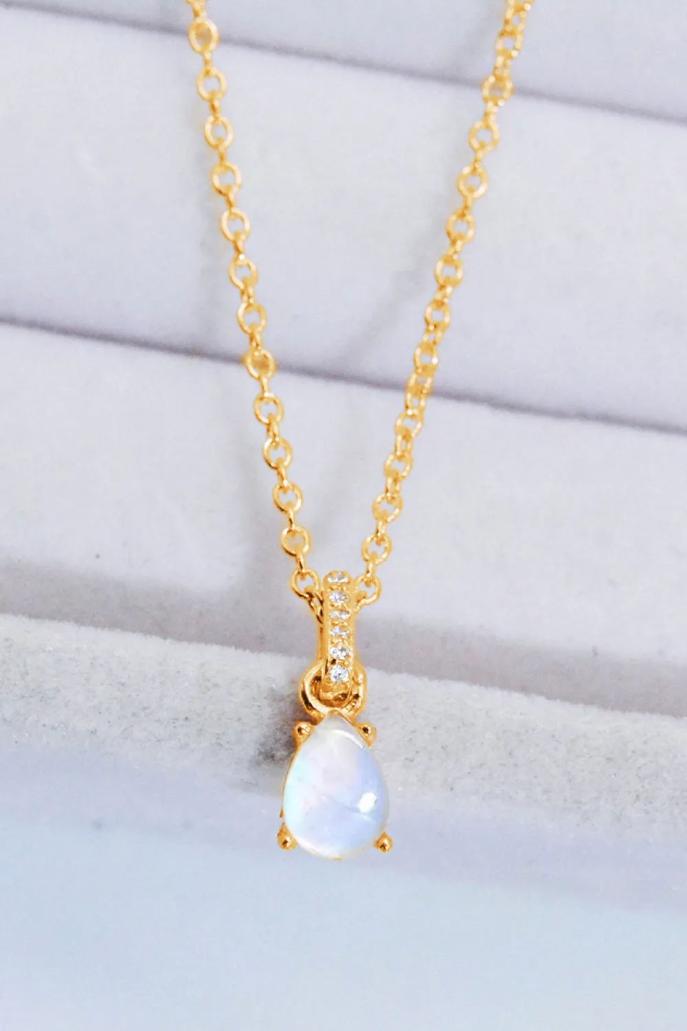 Drops For Days Moonstone Necklace