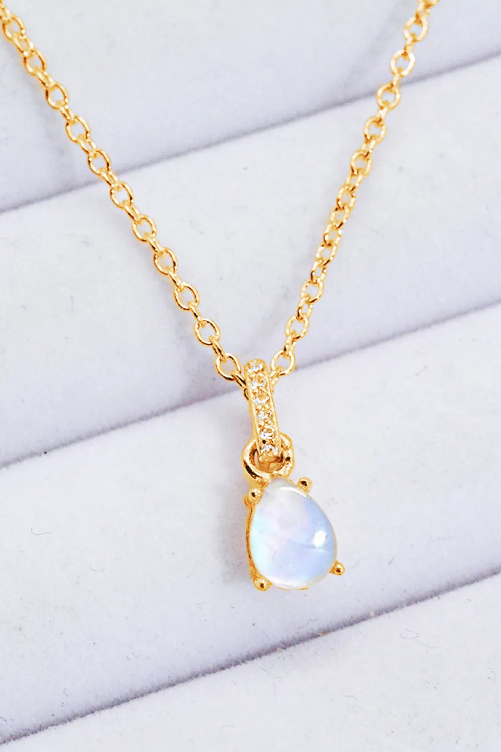 Drops For Days Moonstone Necklace