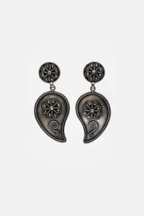 Dual Tone Kairi Shaped Earrings