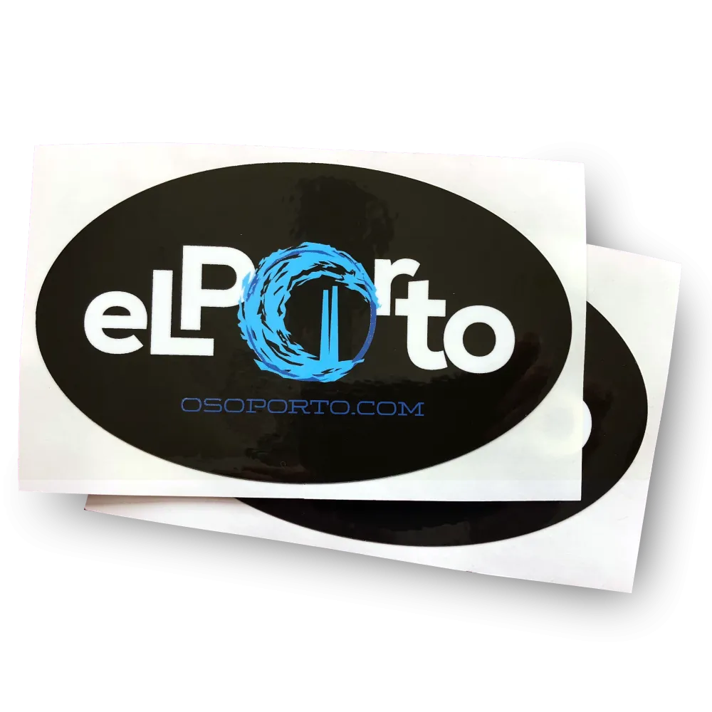 El Porto Oval sticker - pack of 2