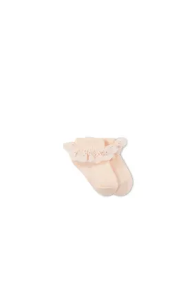 Frill Ankle Sock - Boto Pink