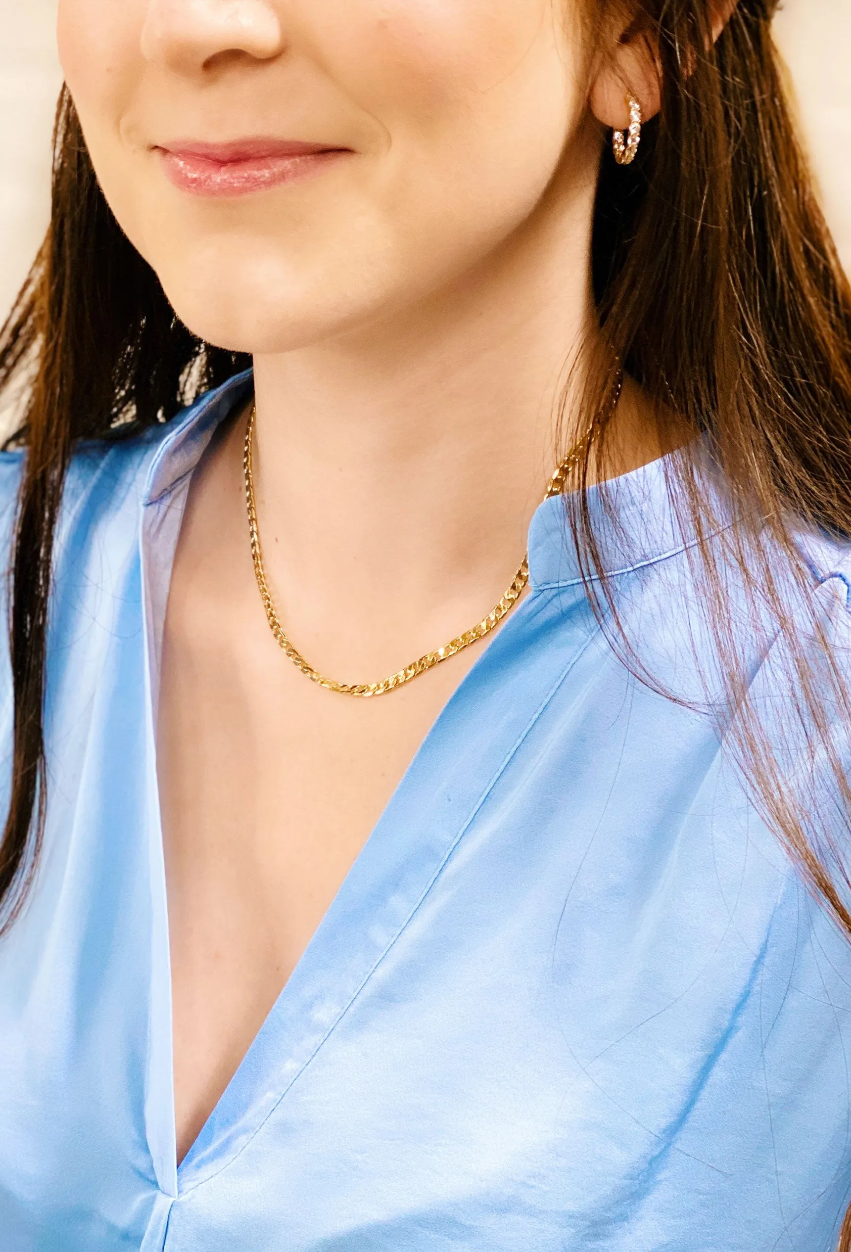 Gold Dainty Chain Necklace