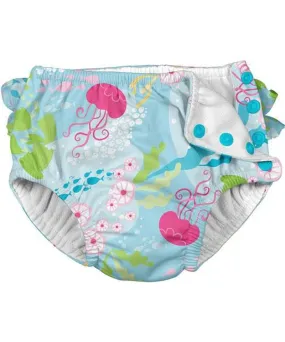 Green Sprouts Aqua Coral Reef Snaps Reusable Swim Nappy