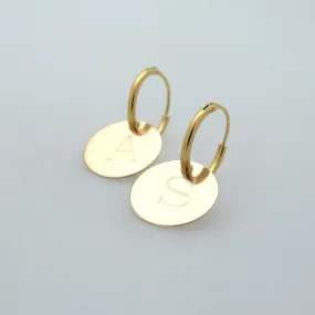 Initial Earrings - Birthday gfit for her