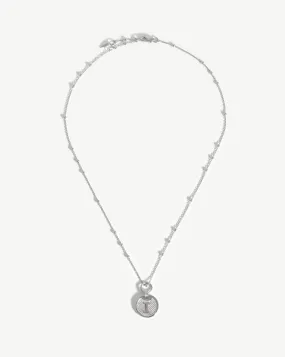 Initial Pendant Necklace - Initial I | Sterling Silver