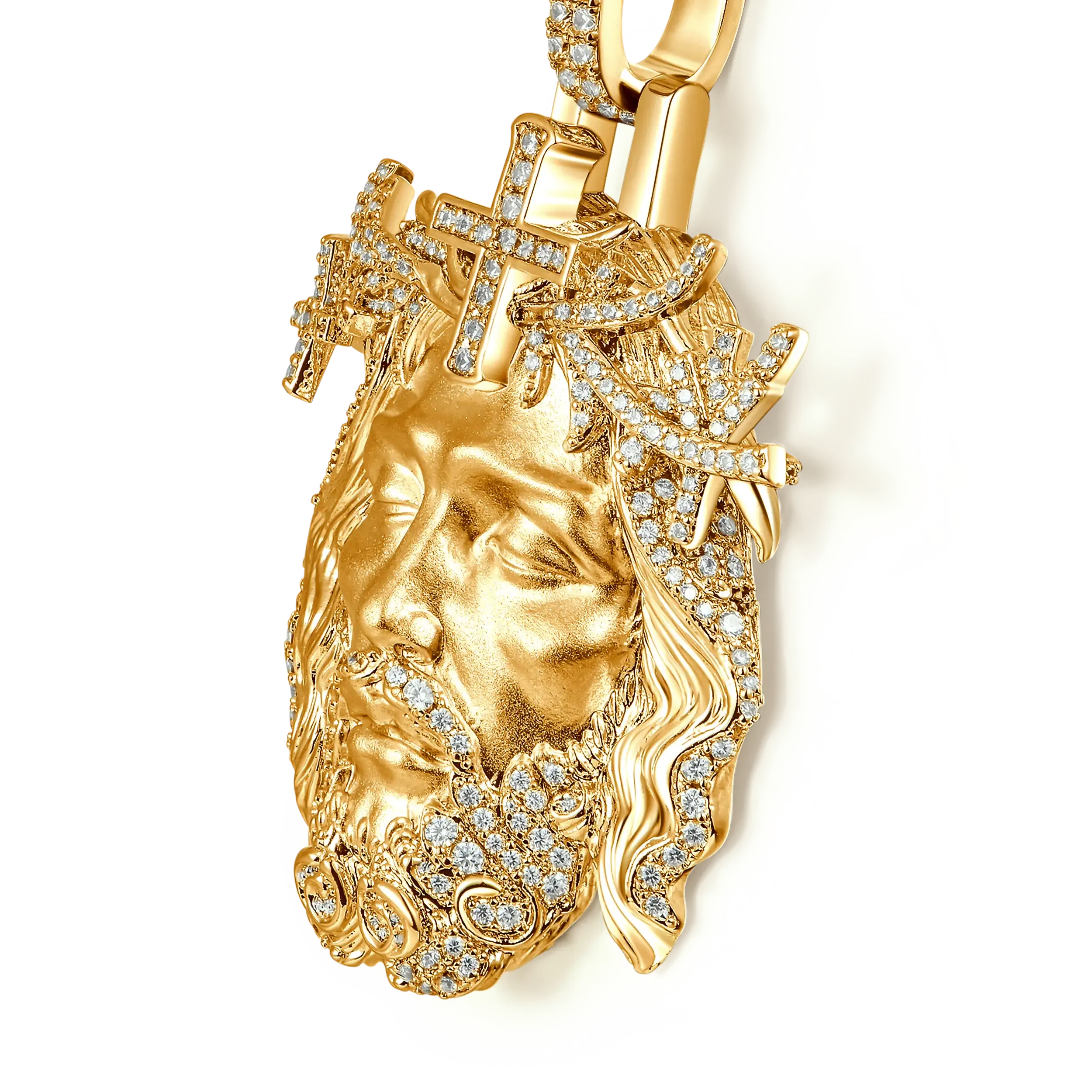 Jesus Piece Iced Pendant