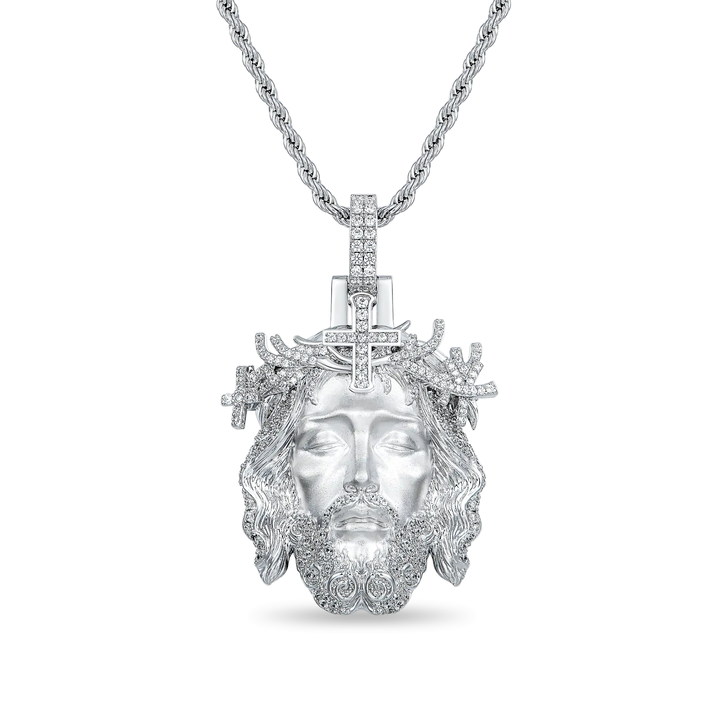 Jesus Piece Iced Pendant