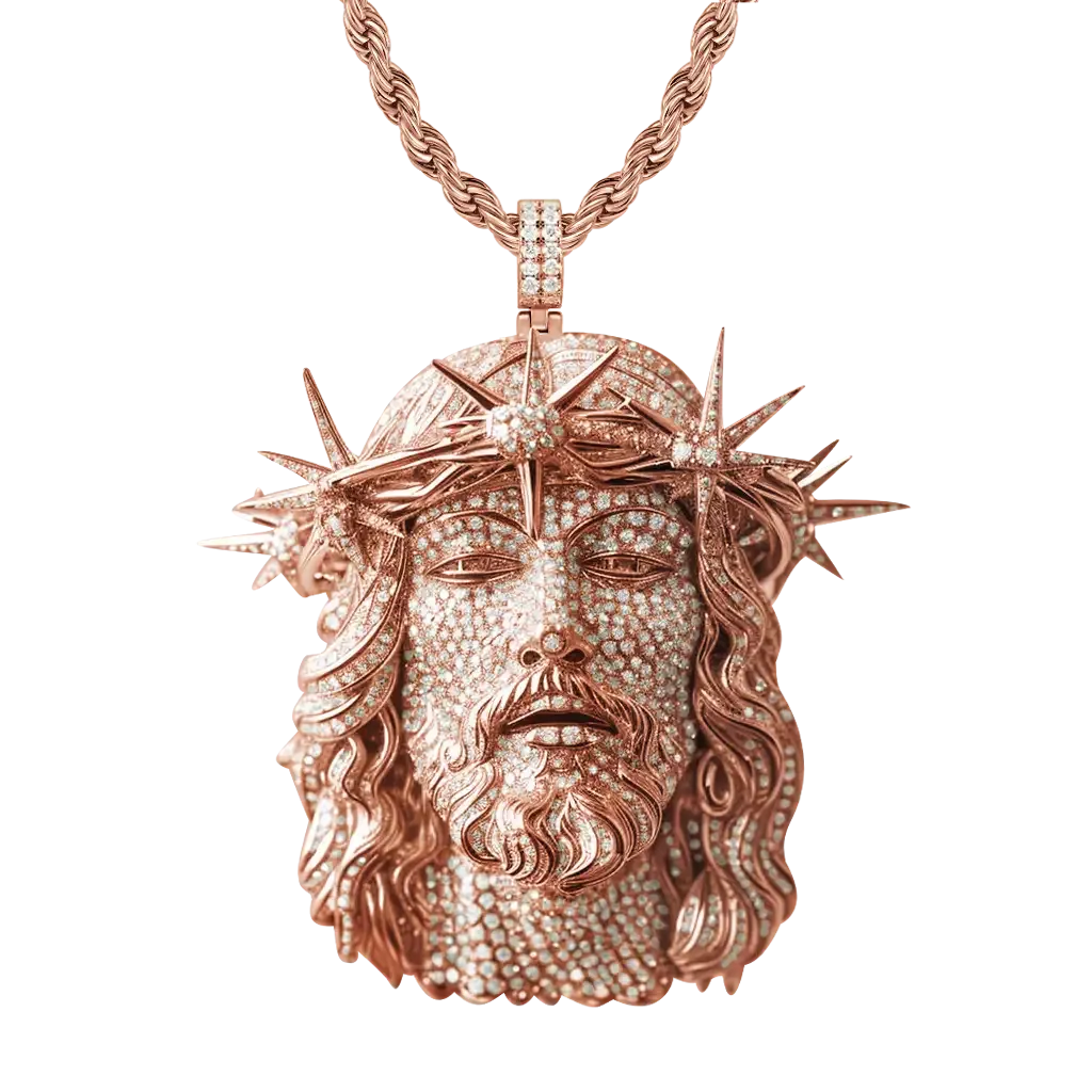 Jesus Piece Iced Pendant