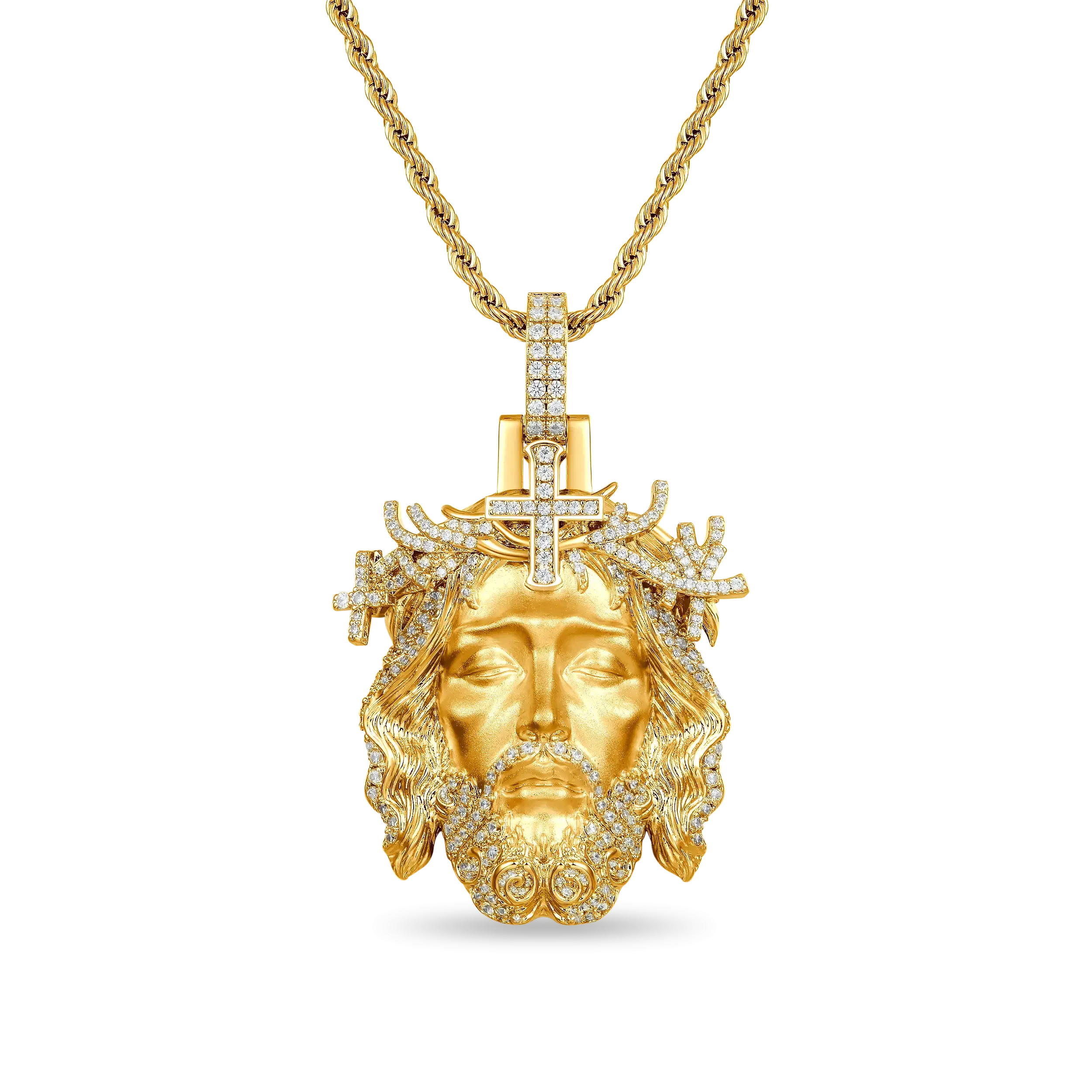 Jesus Piece Iced Pendant