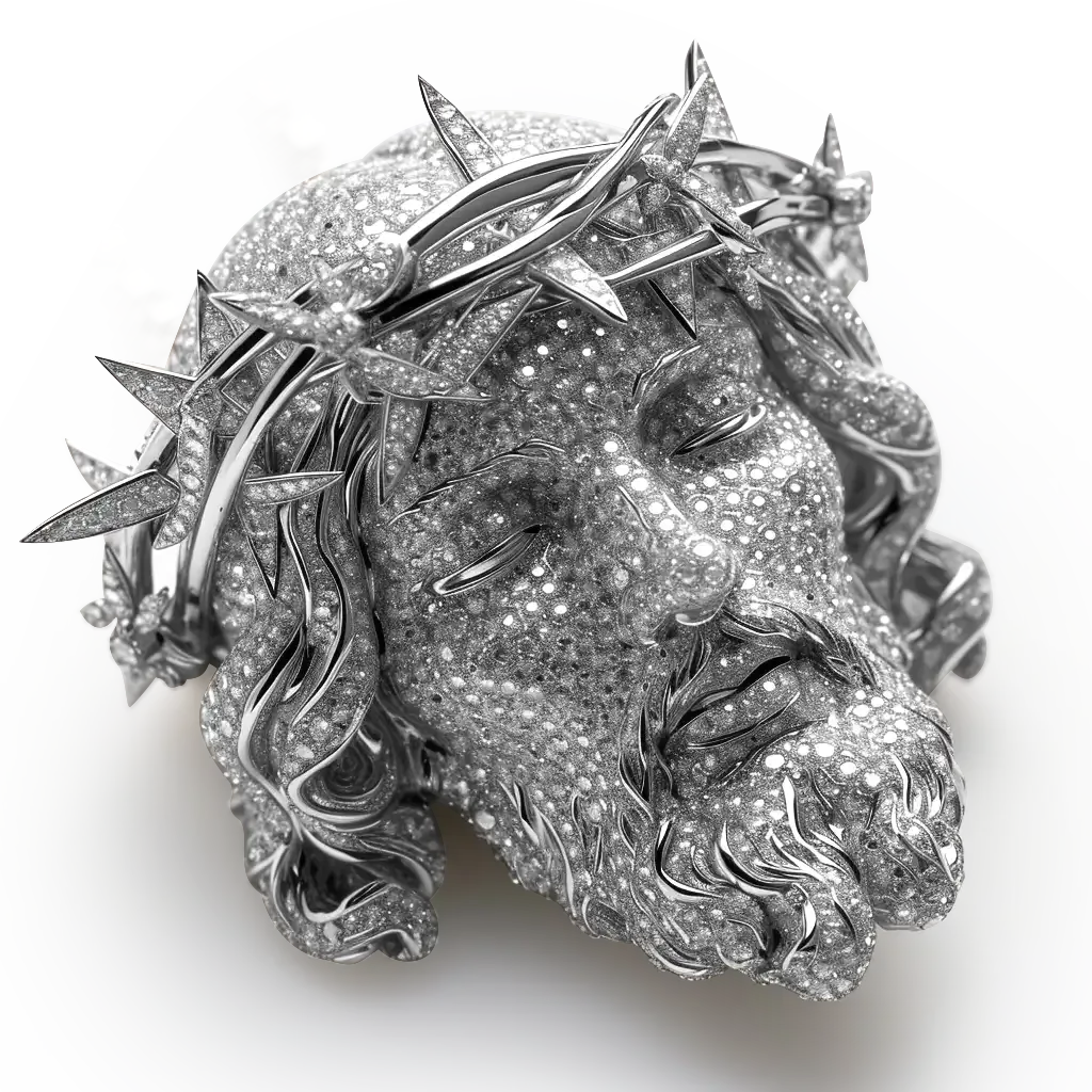 Jesus Piece Iced Pendant