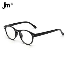 JM Spring Hinge Women Men Reading Glasses Round Magnifier Diopter Presbyopic Glasses