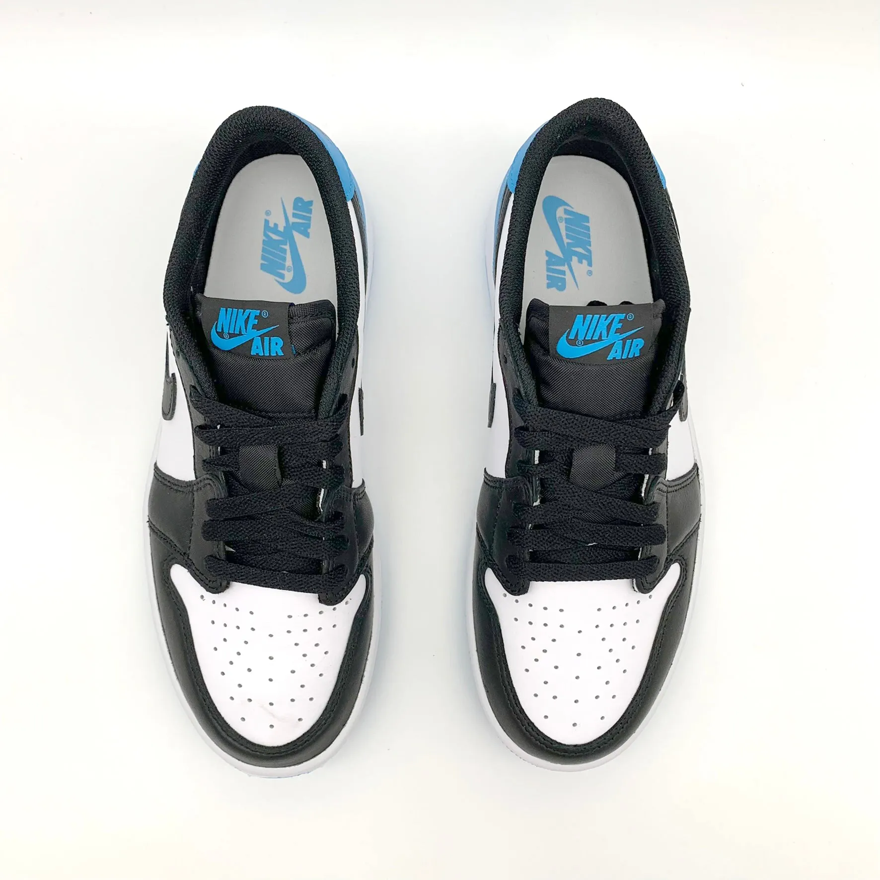 Jordan 1 Retro Low OG Black Dark Powder Blue