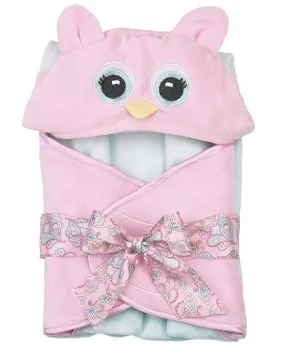 Lil' Hoots Pink Owl Towel