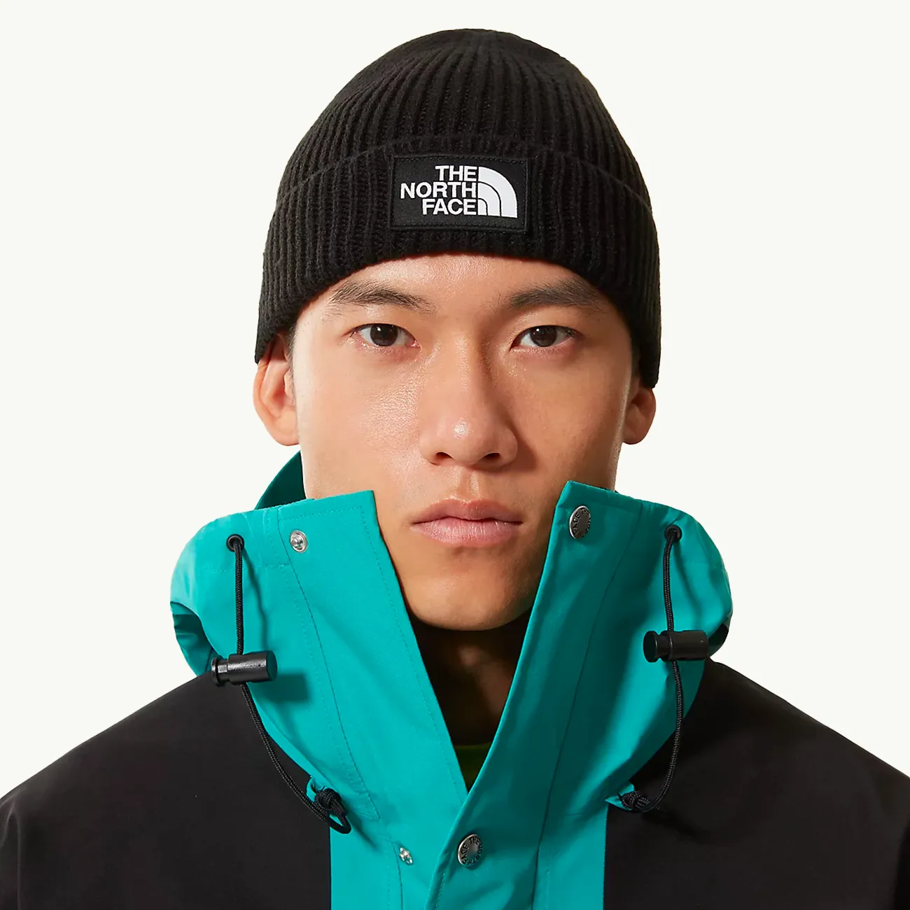 Logo Box Cuffed Beanie - TNF Black