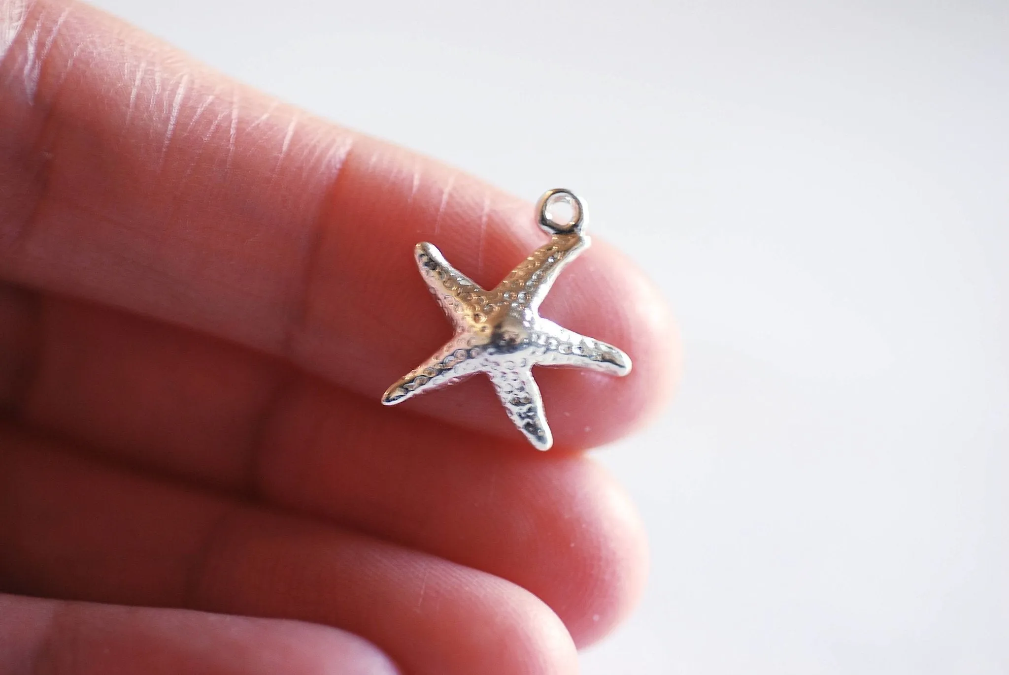 Matte Gold Wholesale Starfish Charm- Vermeil Gold Starfish Charm Pendant, Sea Life, Beach Ocean themed charms, Gold Star Charm, Sea Urchin, 136