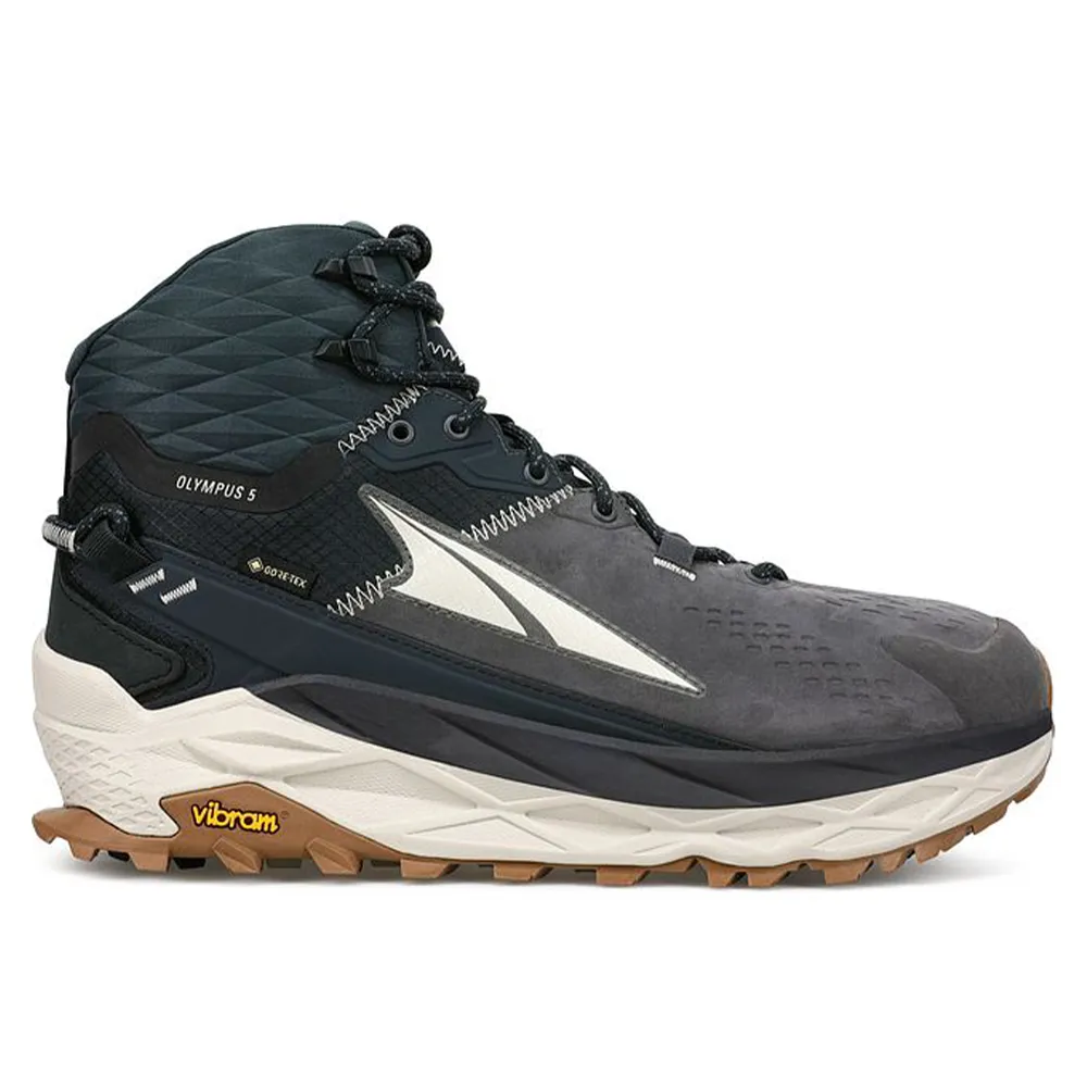 Men's Altra Olympus 5 Mid GTX, Black/Gray, 11 D Medium