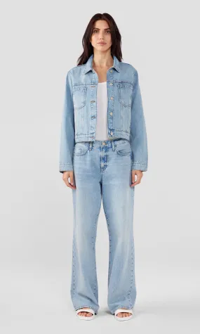 Ms. Miley Mid-Rise Baggy Jean - Aurora Medium Indigo