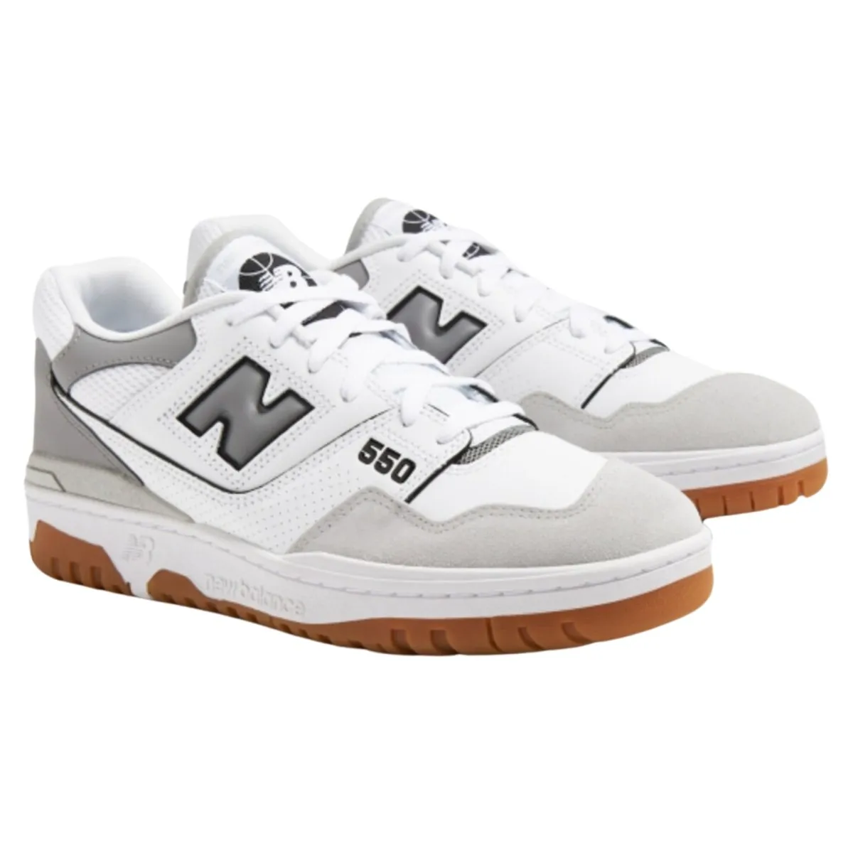 New Balance Men's BB550ESC White/Gray/Gum