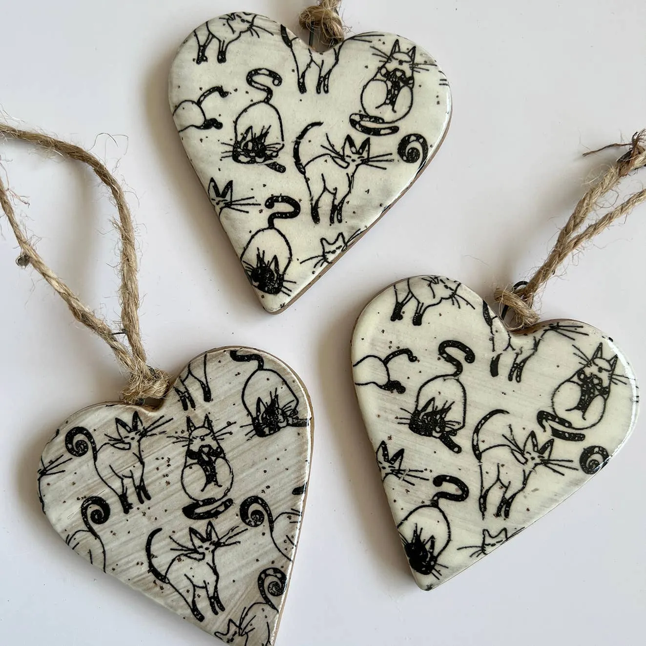 NEW! Ornaments by Gina DeSantis Ceramics