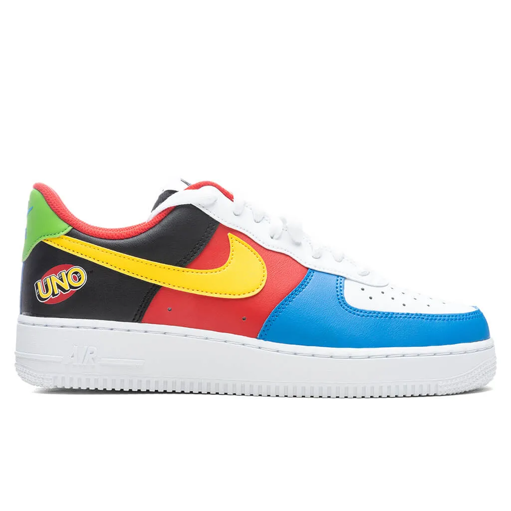 Nike x UNO Air Force 1 '07 - White/Yellow Zest/University Red