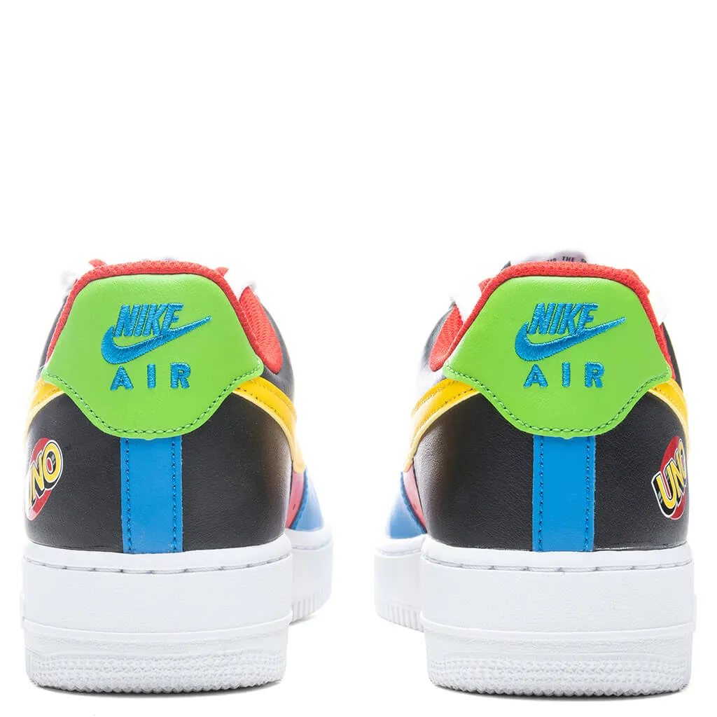 Nike x UNO Air Force 1 '07 - White/Yellow Zest/University Red