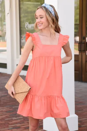 ORANGE SHERBERT DRESS